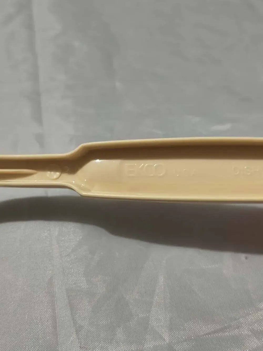Vintage Ekco Almond #1 Nylon Plastic Meat Turning Fork 11